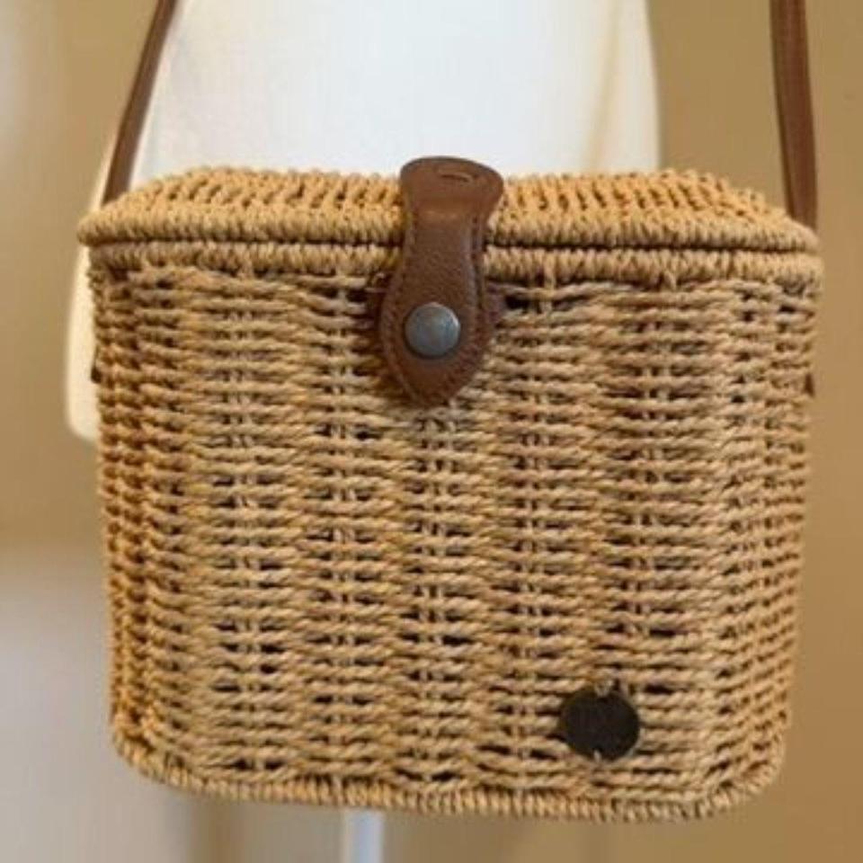 Billabong Square Straw Crossbody Basket Dc07 3