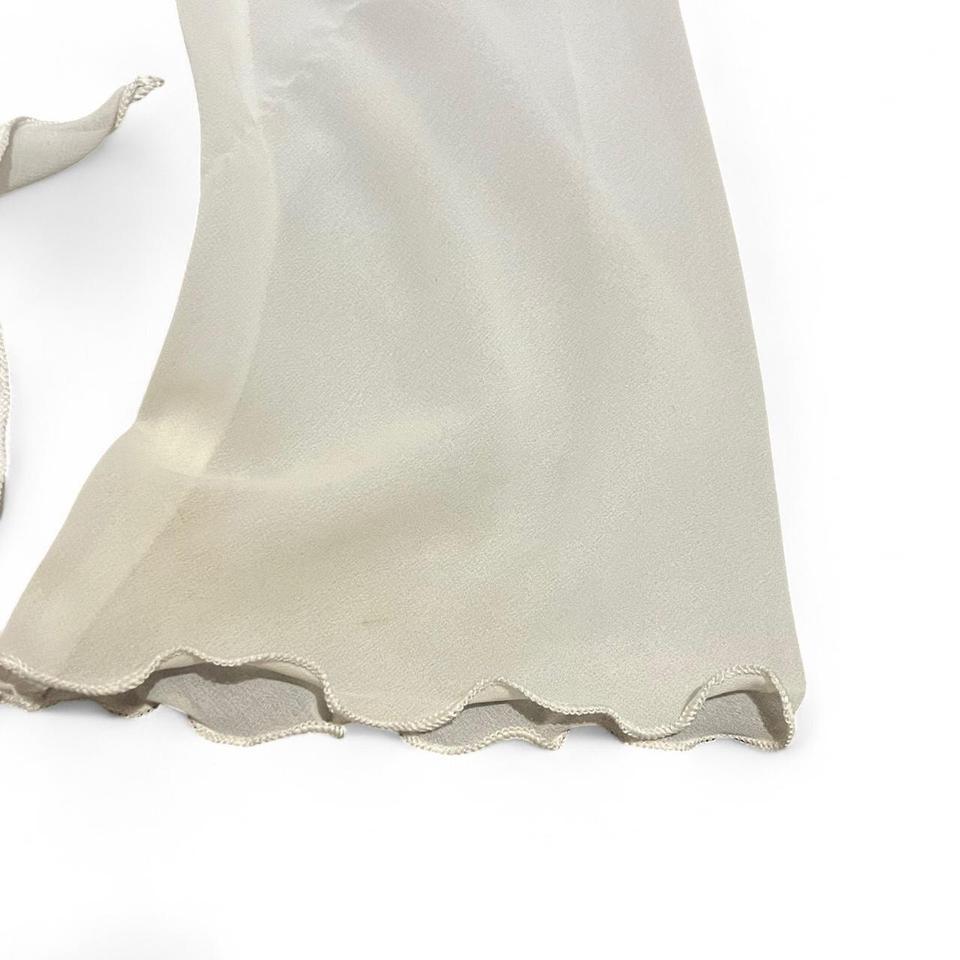 Flowy Chiffon White Coverup 4