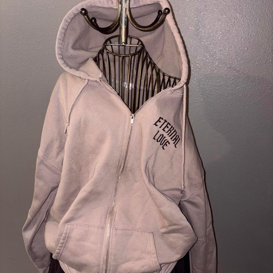 Y2k Pink Zip Up Hoodie 6955 2
