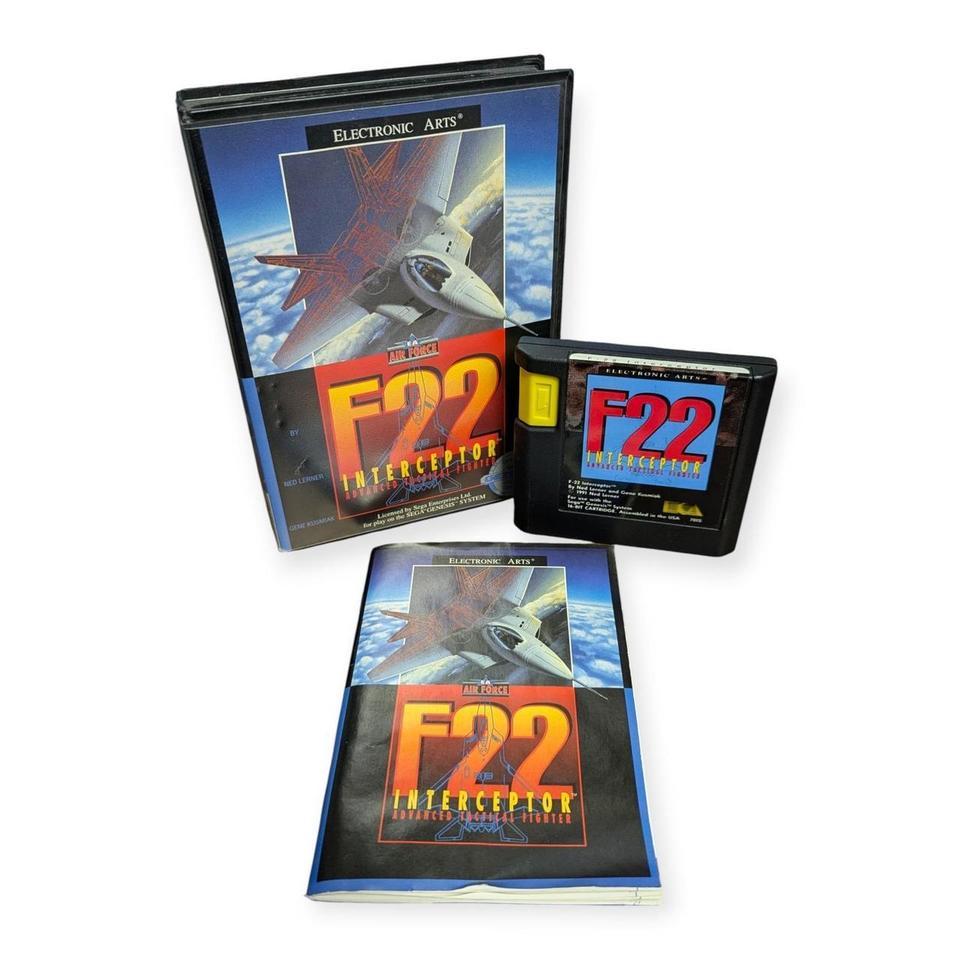 F 22 Interceptor Sega Genesis Game E0bd