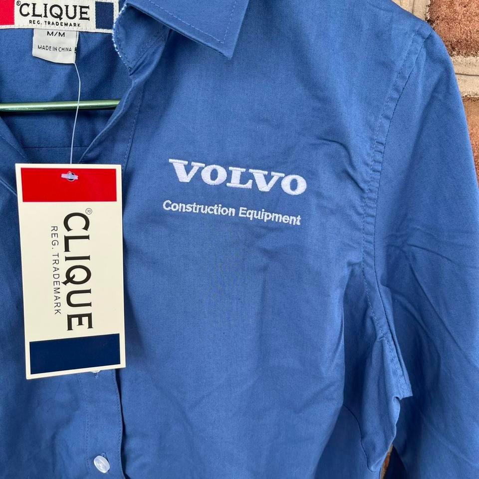Blue Volvo Ladies Button Up Shirt 3
