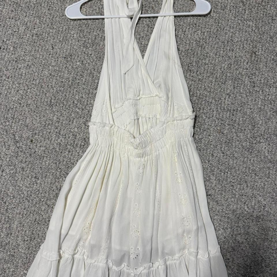 White Halter Neck Dress With B9bf 3