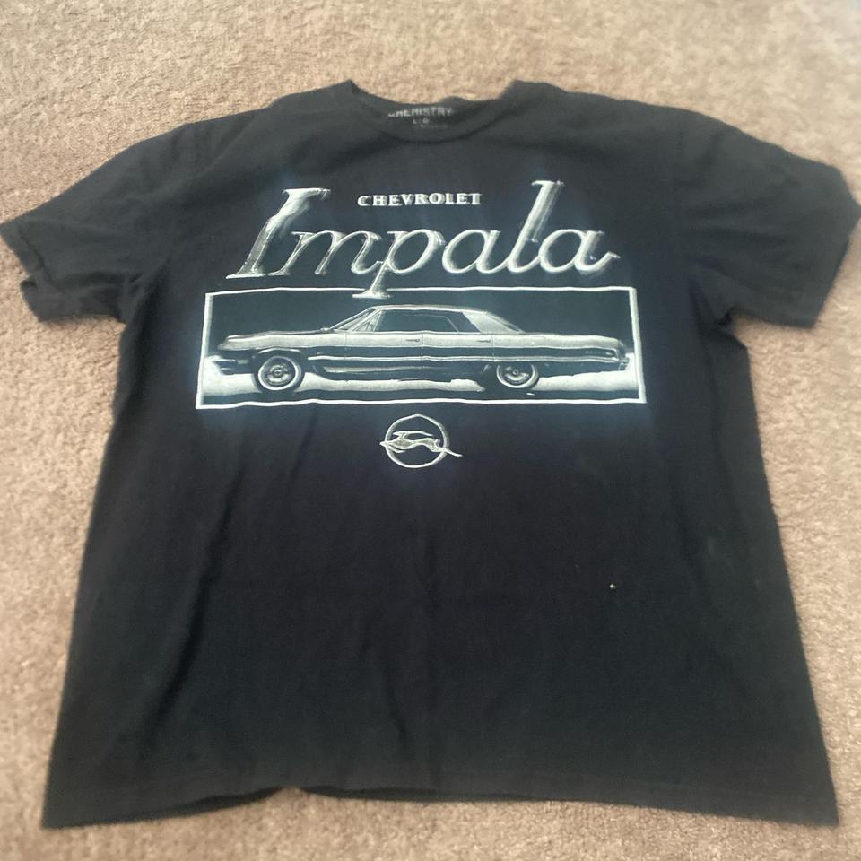 Vintage Black Chevrolet Impala T Shirt Bcff