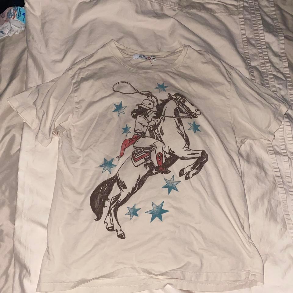 White Cowboy Graphic Tee Cowboy 0a6b