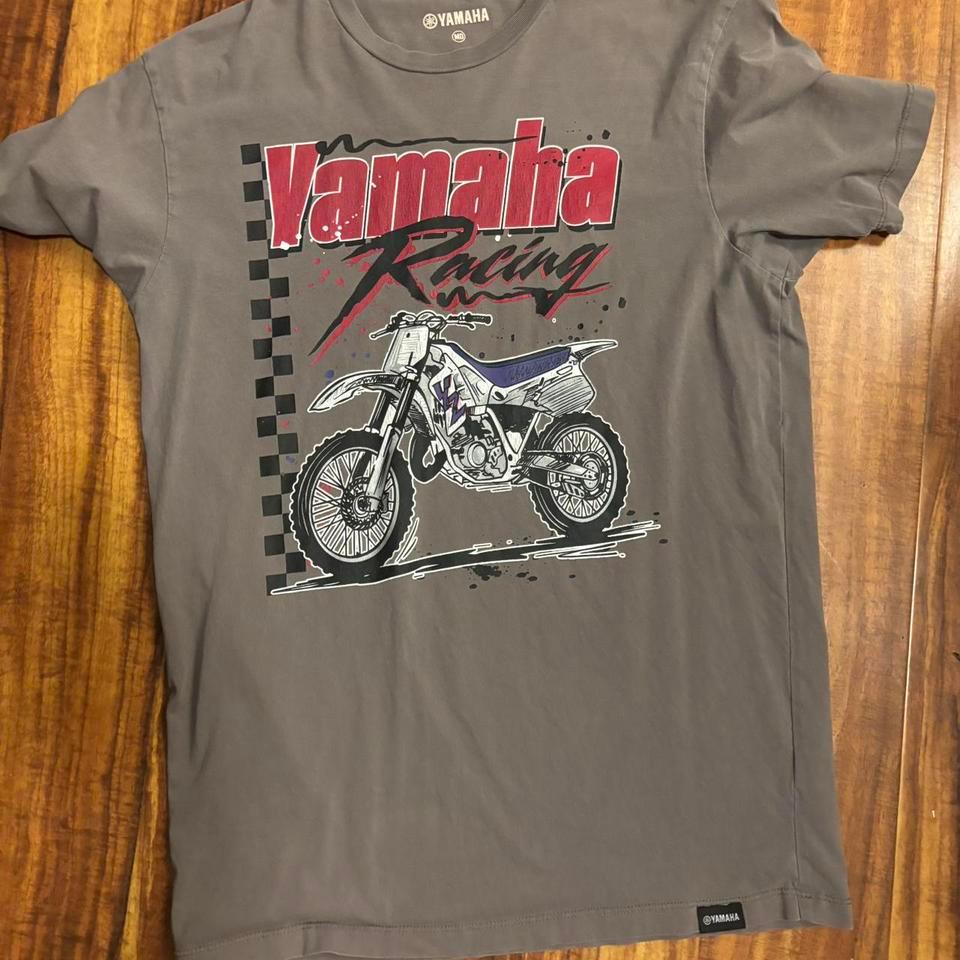 Yamaha Grey Racing T Shirt Size 7689