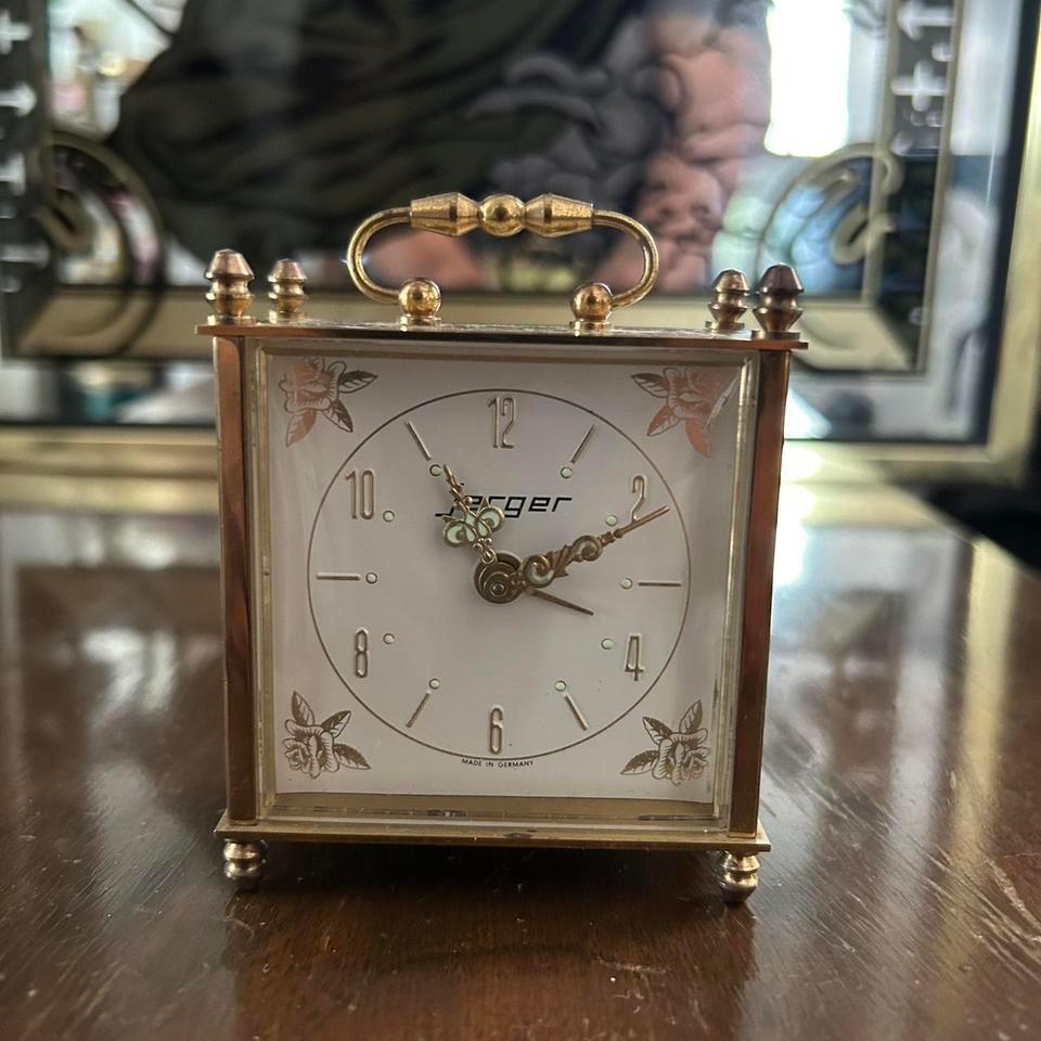 Gold Tone Vintage Alarm Clock