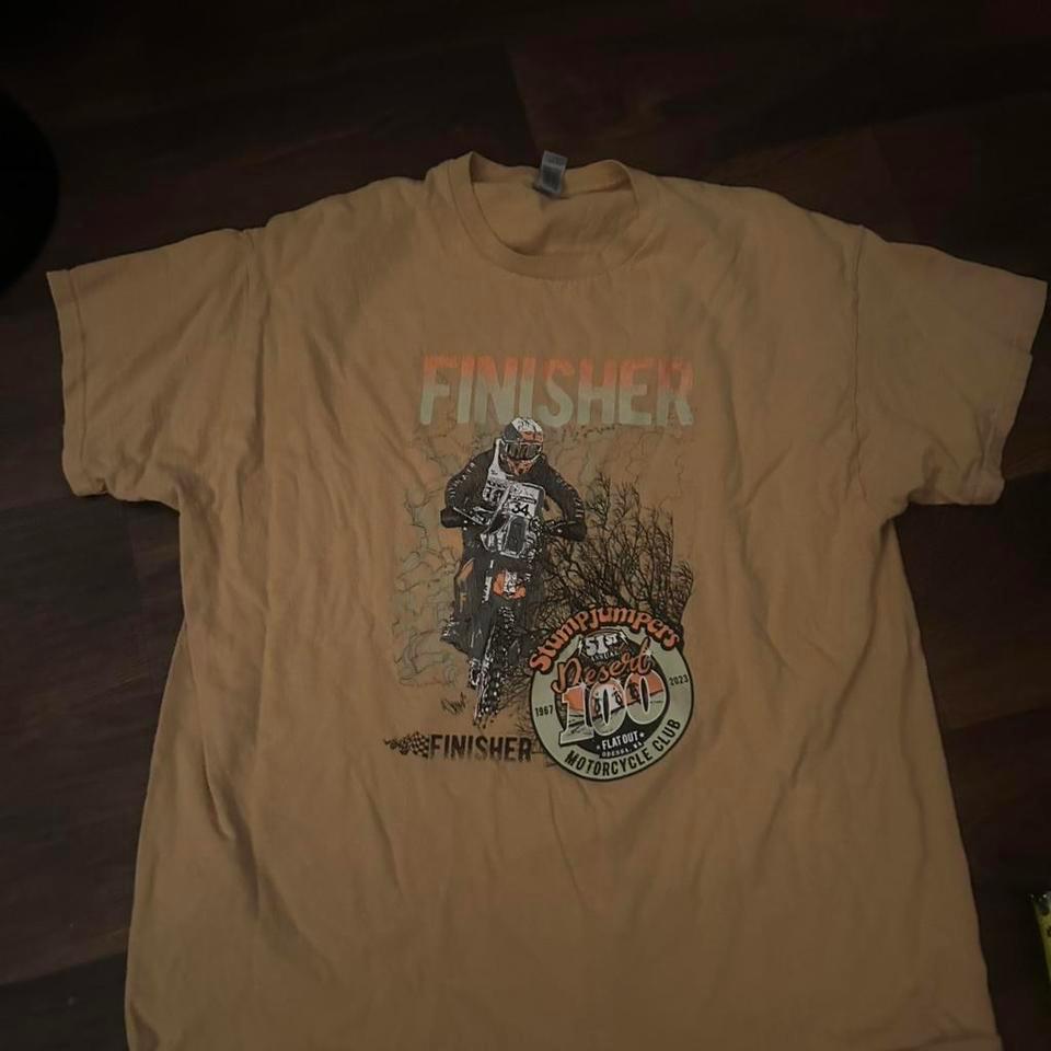 Yellow Motocross T Shirt Size Xl C0e4