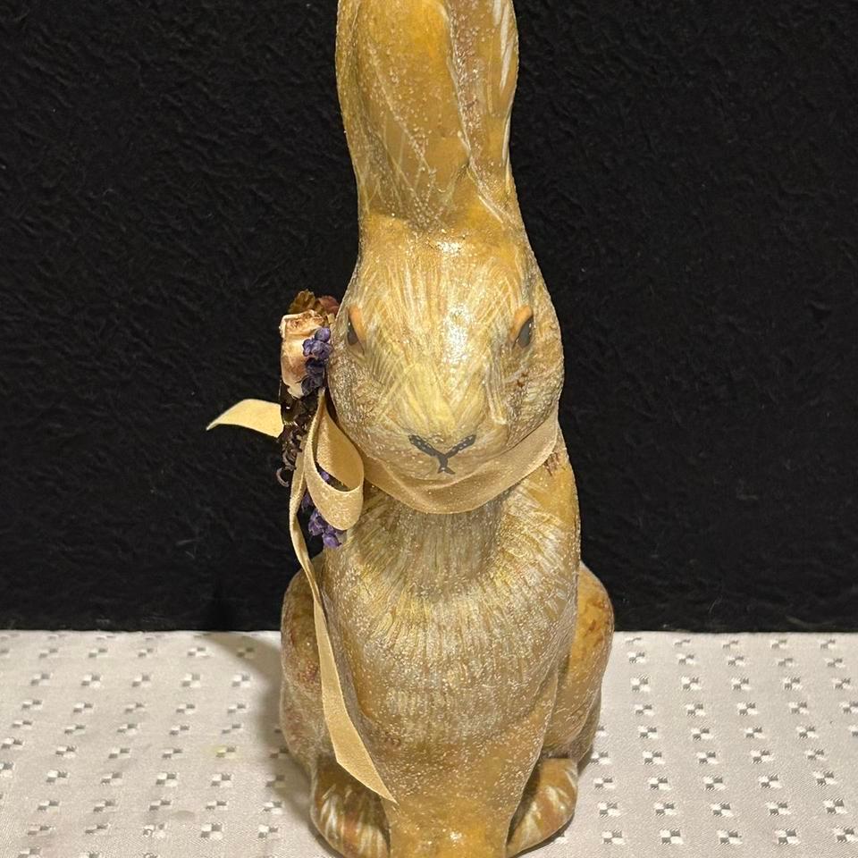 Vintage Chalk Easter Rabbit Bunny 8732 2