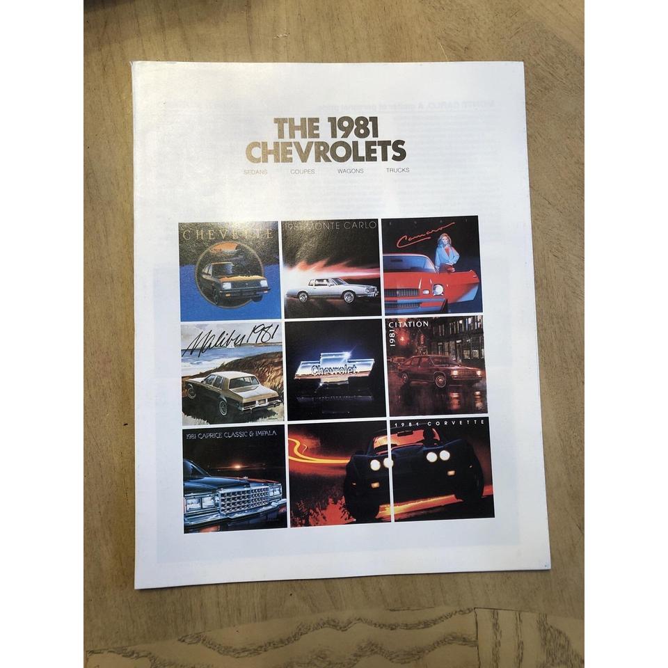 1981 Chevrolets Sales Brochure Caprice 573f