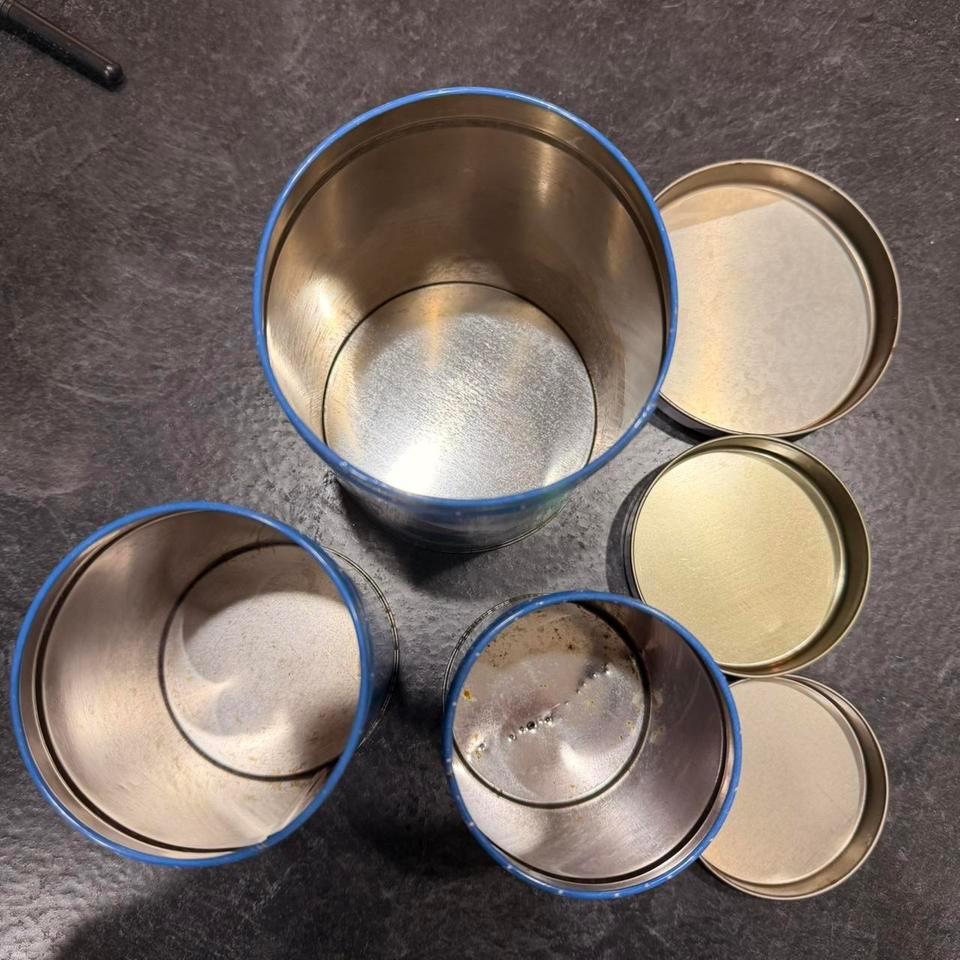 Vintage Blue Goose Tins Df5d 5