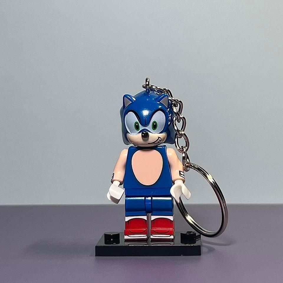 Sonic The Hedgehog Lego Keychain
