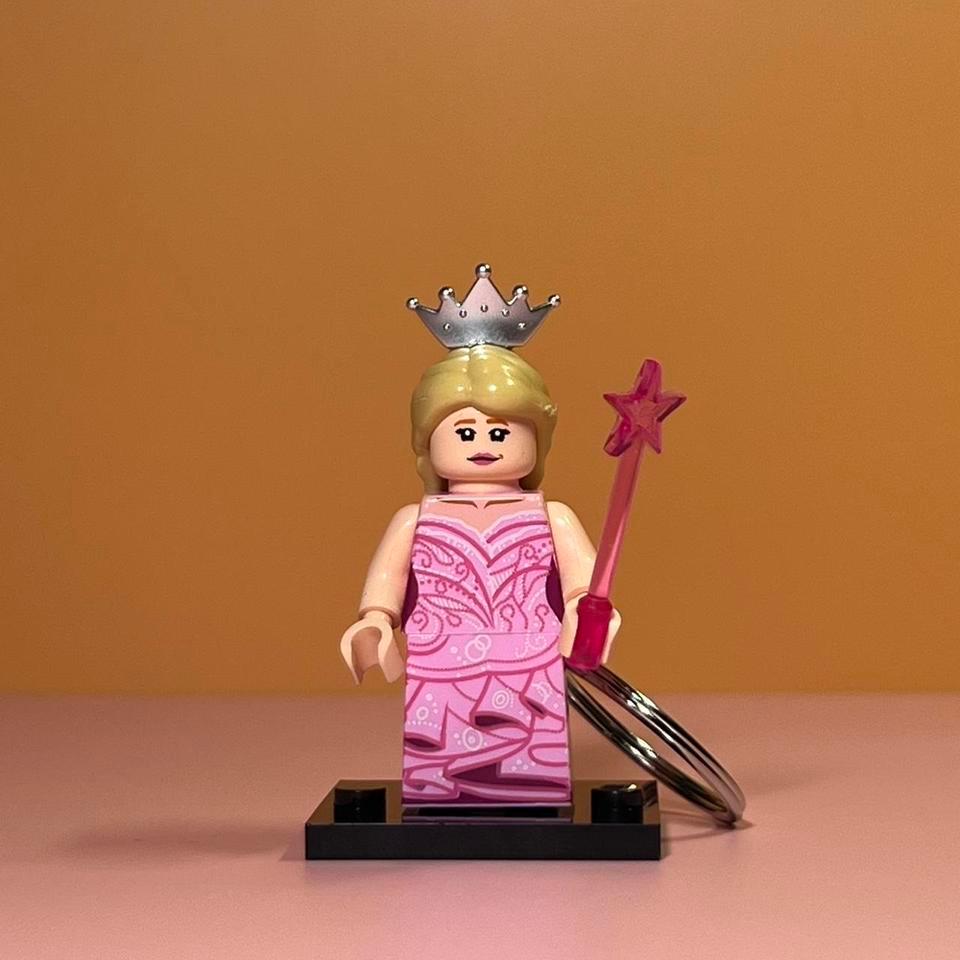 Lego Wicked Glinda Keychain Wicked