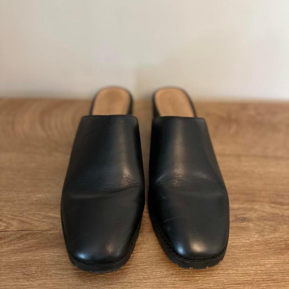 Madewell Black Leather Mules With D307 3