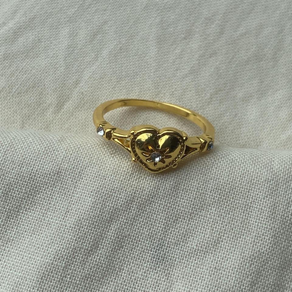 Vintage Gold Heart Ring Size 6479
