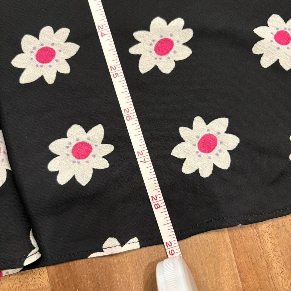 Black Floral Midi Skirt With 9d59 6