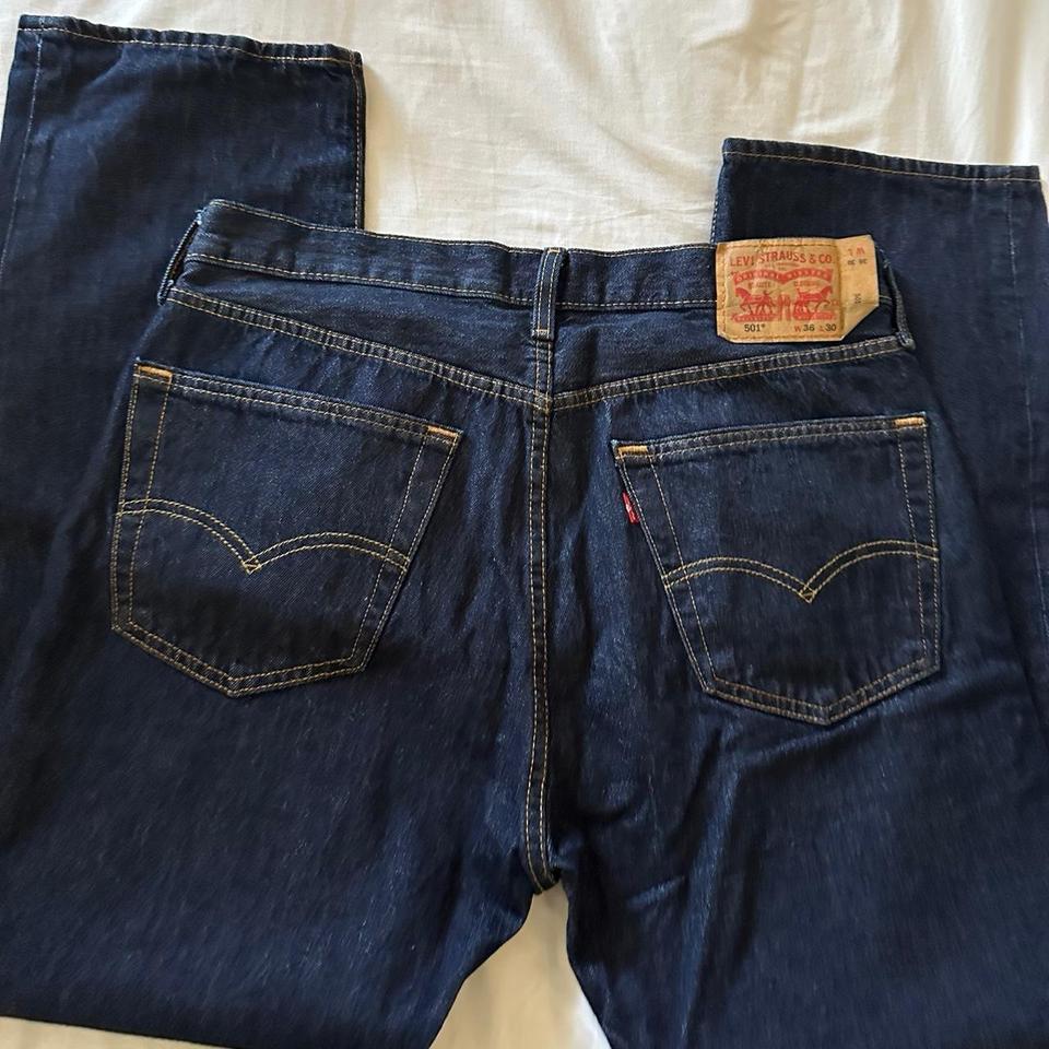 Mens Darker Wash 501 Levis B8d6 4