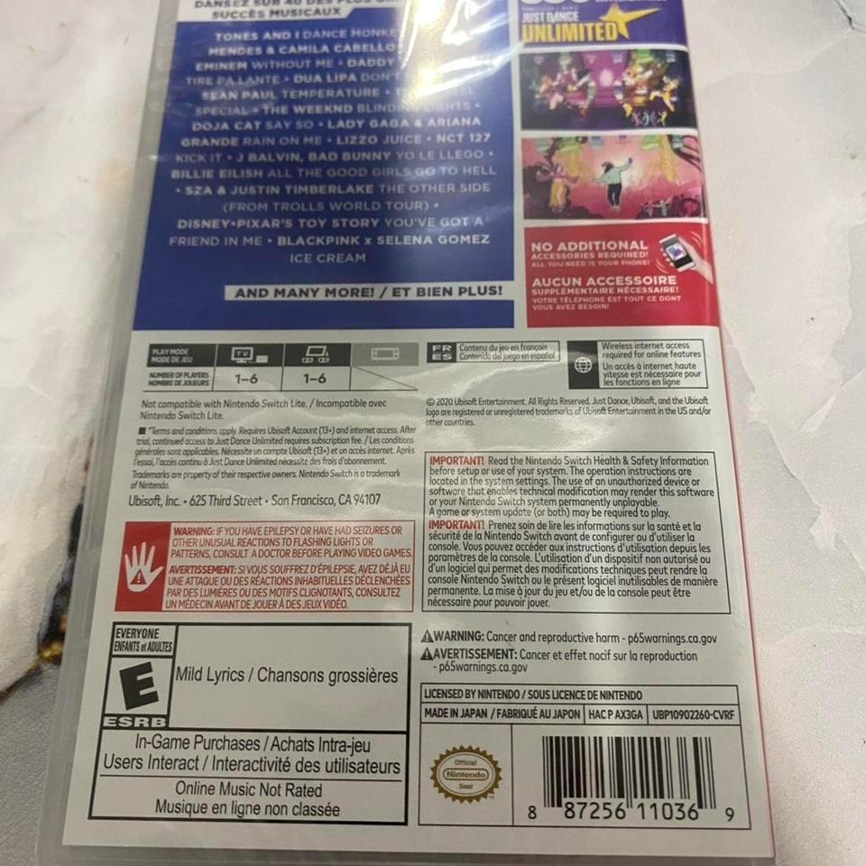 Just Dance 2021 Game Unopened Cdfb 2