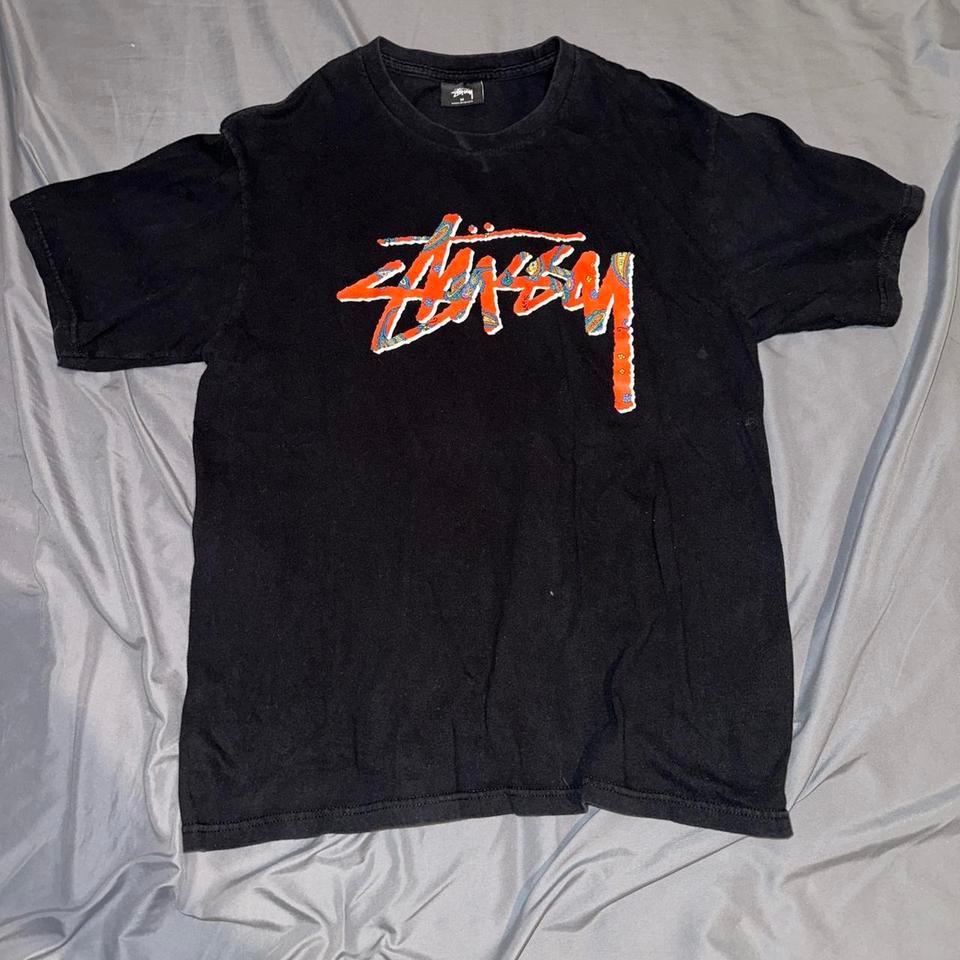 Stussy Black Graphic Tee With 13af