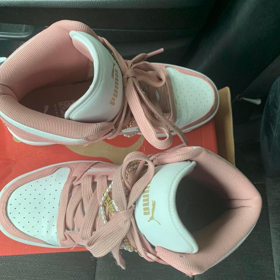 Puma Pink Trainers Sneakers Puma C75b 3