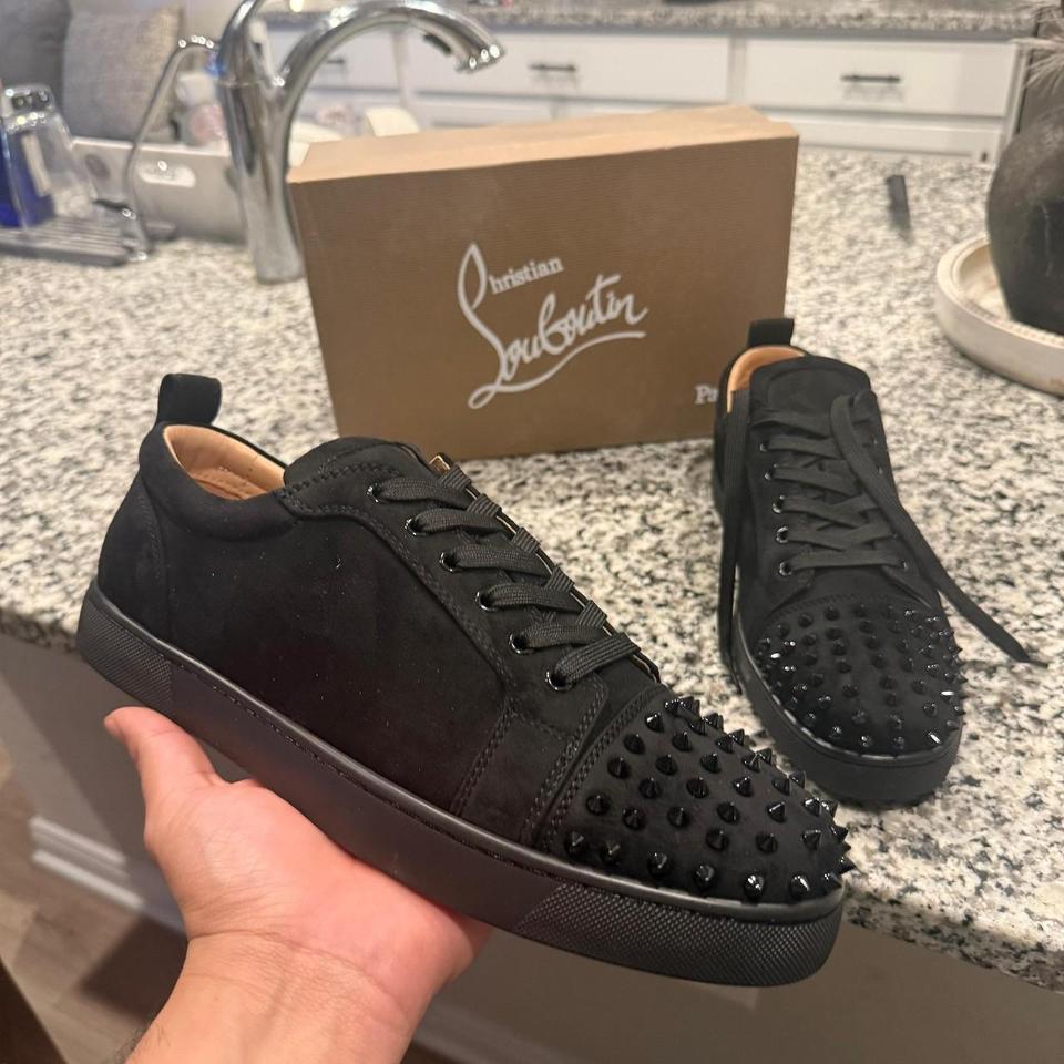 Christian Louboutin Black Suede Trainers 7a9d 2