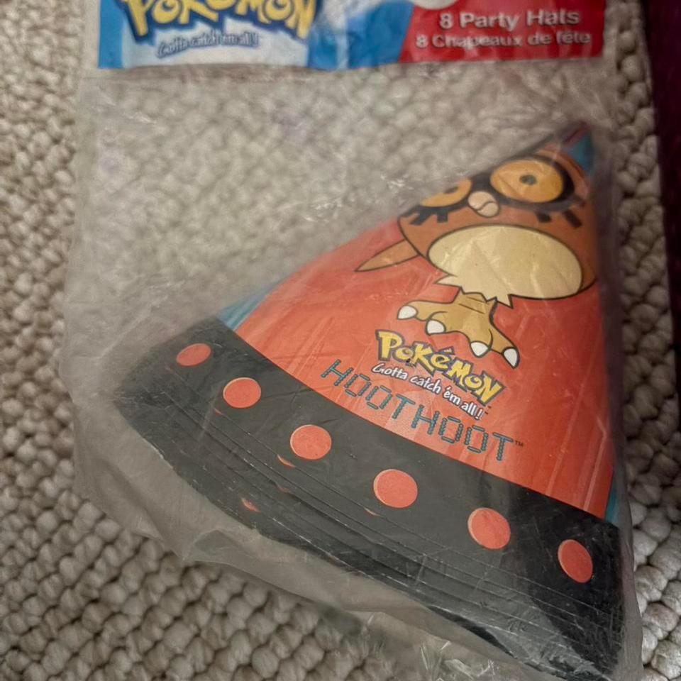 Vintage Pokemon Hoothoot Party Hats 247c