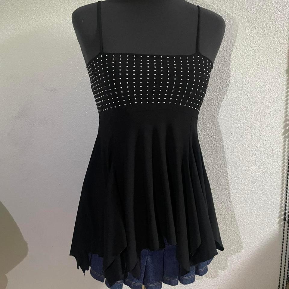 Y2k Bedazzled Baby Doll Flowy 63a4