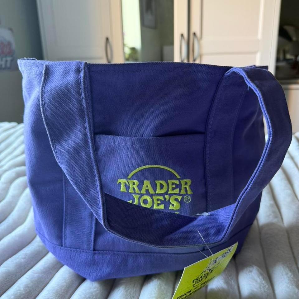 Purple Trader Joes Canvas Tote 09a2 2