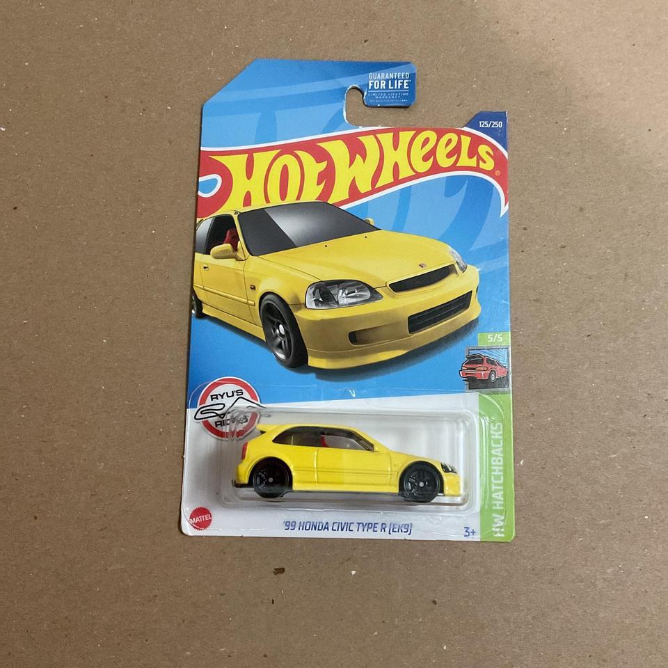 Yellow Hot Wheels 1999 Honda
