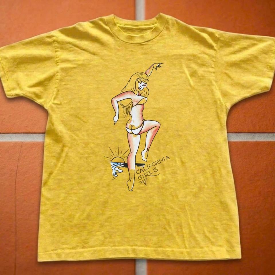 Yellow California Girl Single Stitch D6c6