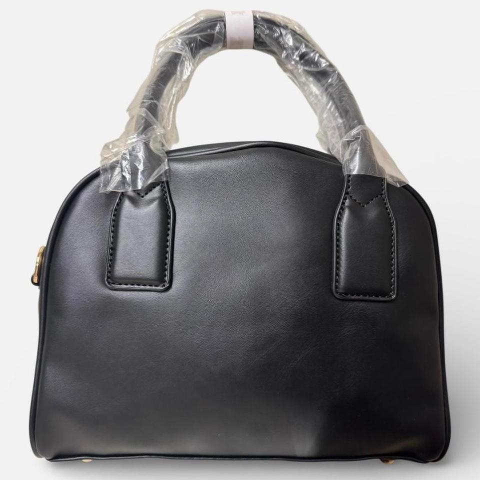 London Fog Black Leather Handbag 6750 3