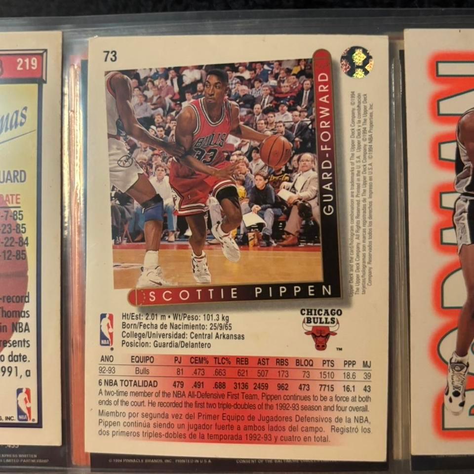 Scottie Pippen Upper Deck Basketball 2