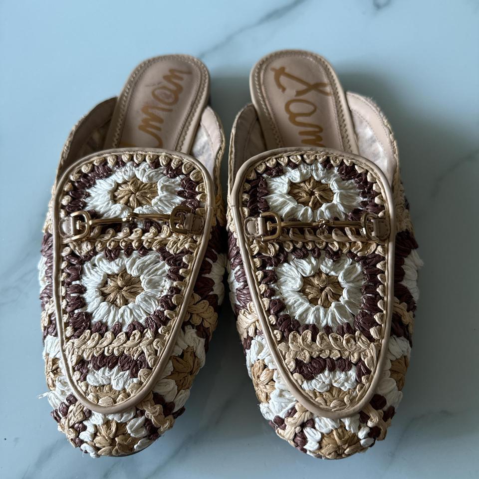 Sam Edelman Crochet Straw Mule