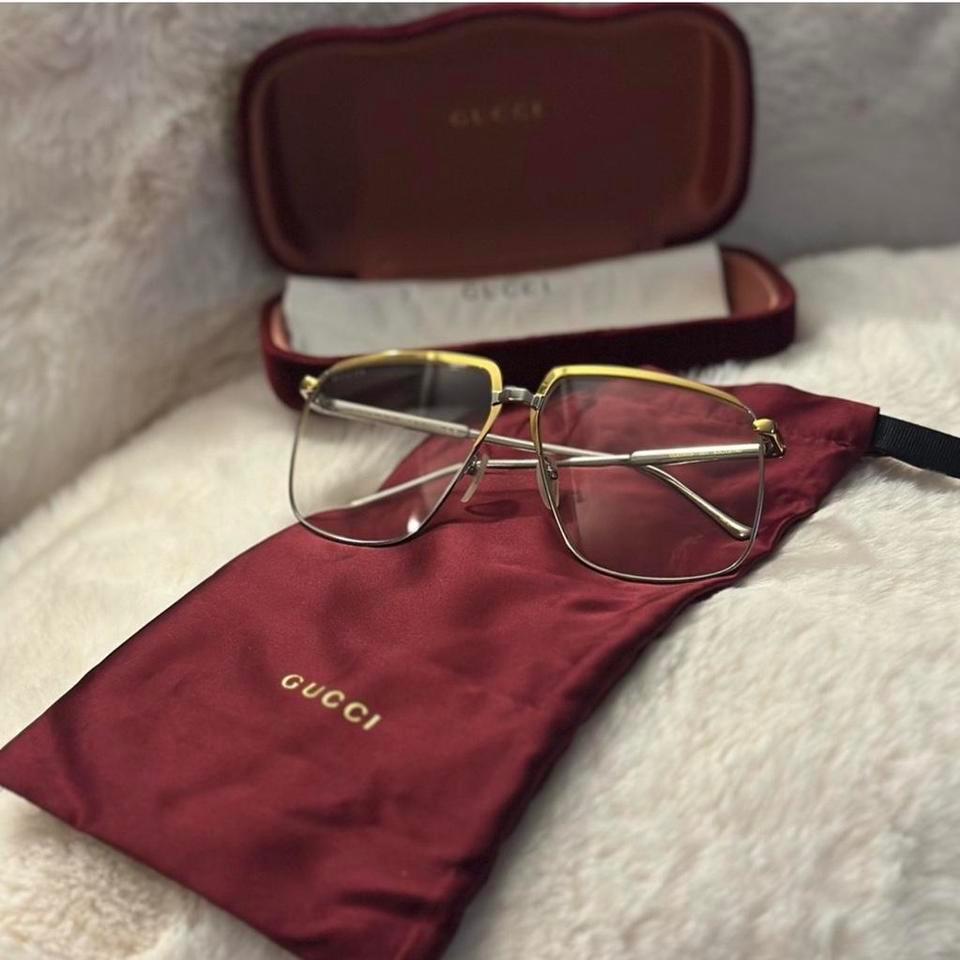 Gucci Gg4035s Silver Metal Frame 10ae 3