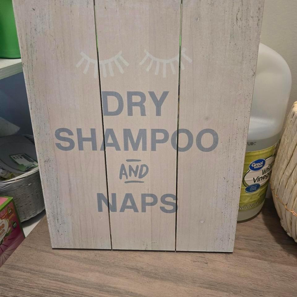 White And Grey Wood Sign 4