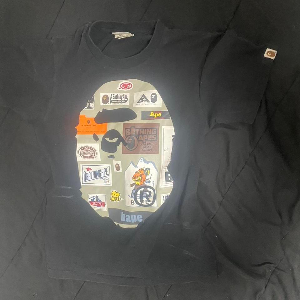 Bape Black Graphic Tee With C16e