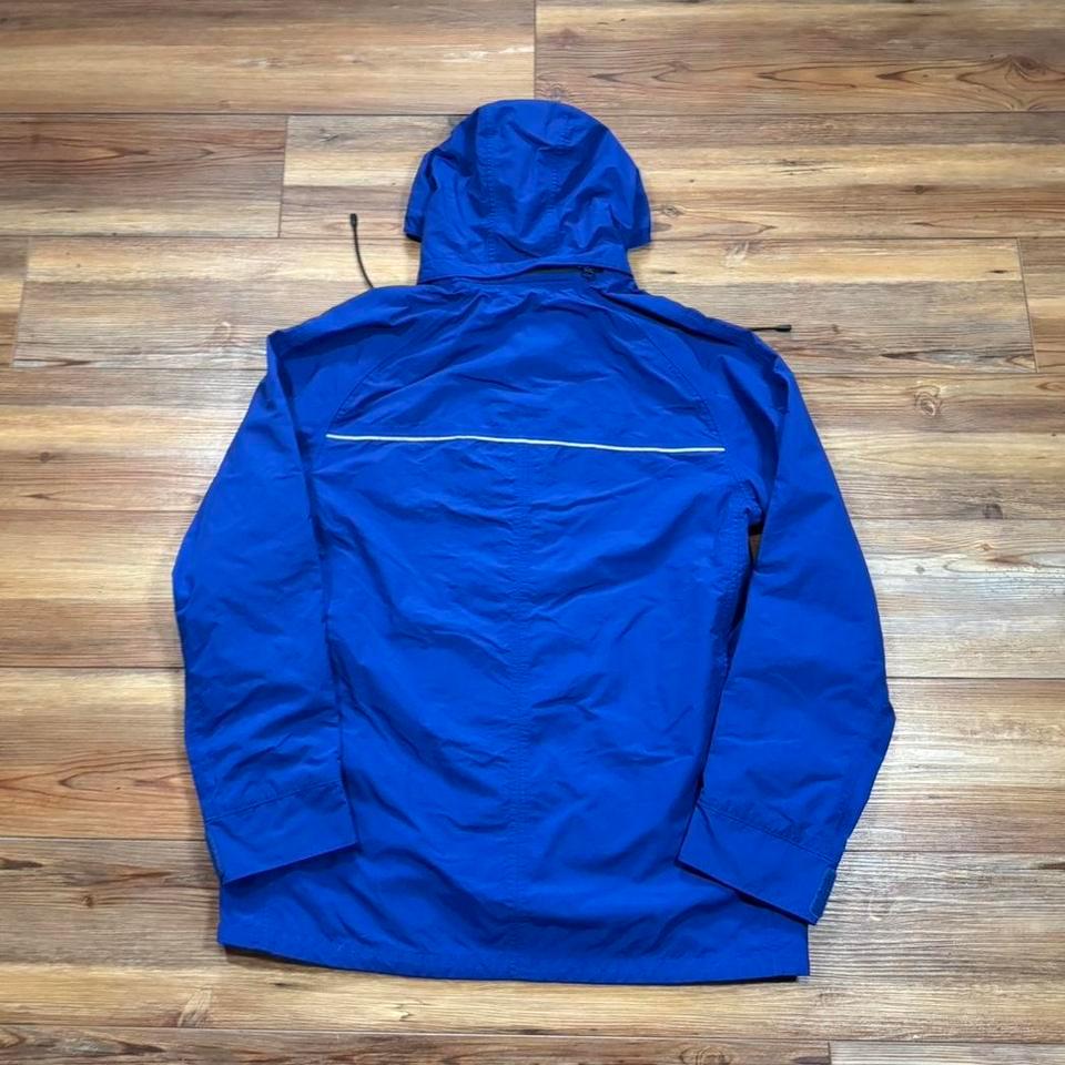 Blue Lands End Reflective Striped 6