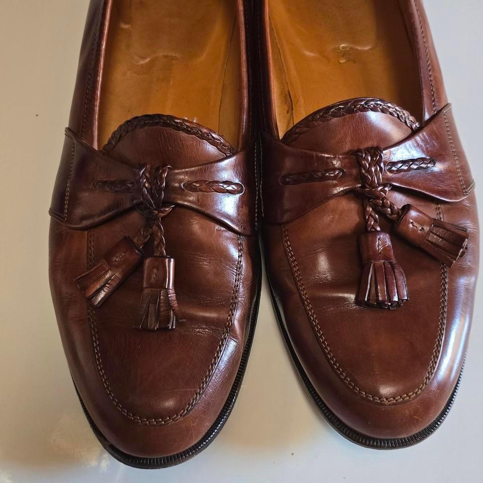 Brown Leather Tassel Loafers Loafers 9ea9