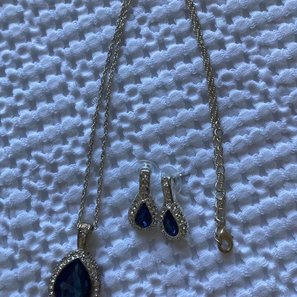 Silver Tone And Blue With Cb77 6
