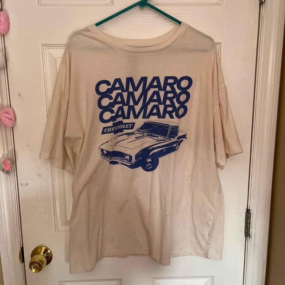 Camaro Chevrolet Cream T Shirt Camaro 6722