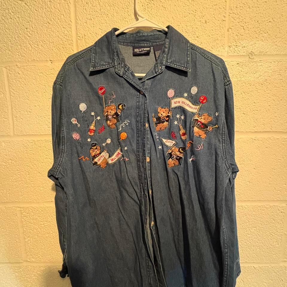 Vintage Y2k New Years Blue 20ea