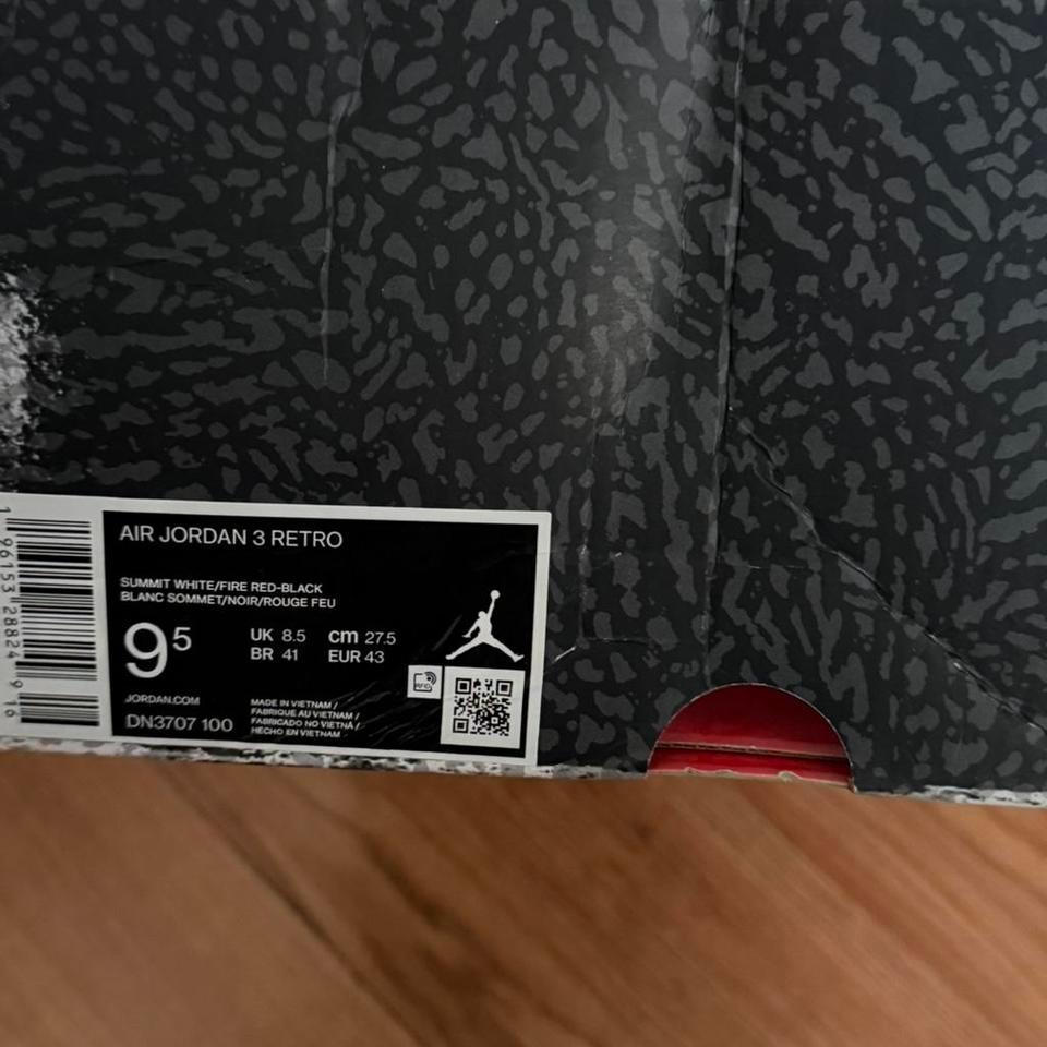Fire Red Jordan 3s D67a 4