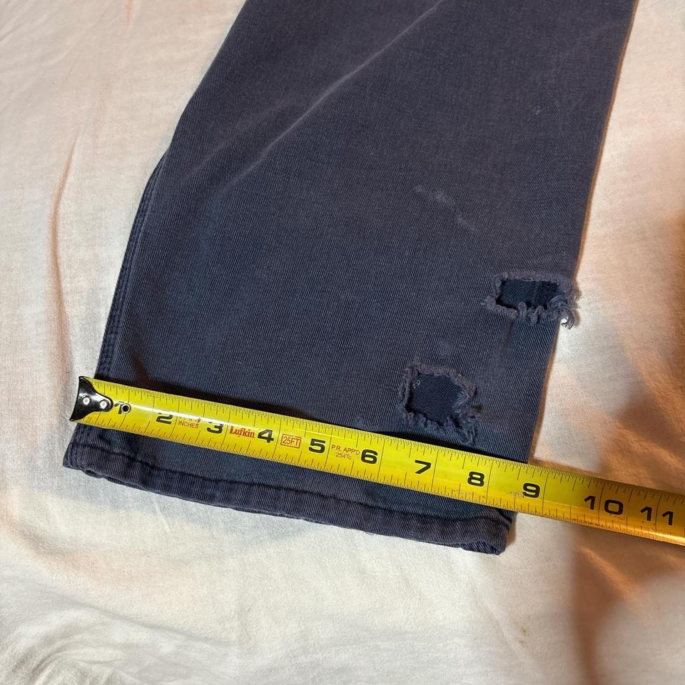 Distressed Carhartt Navy Blue Pants E756 6