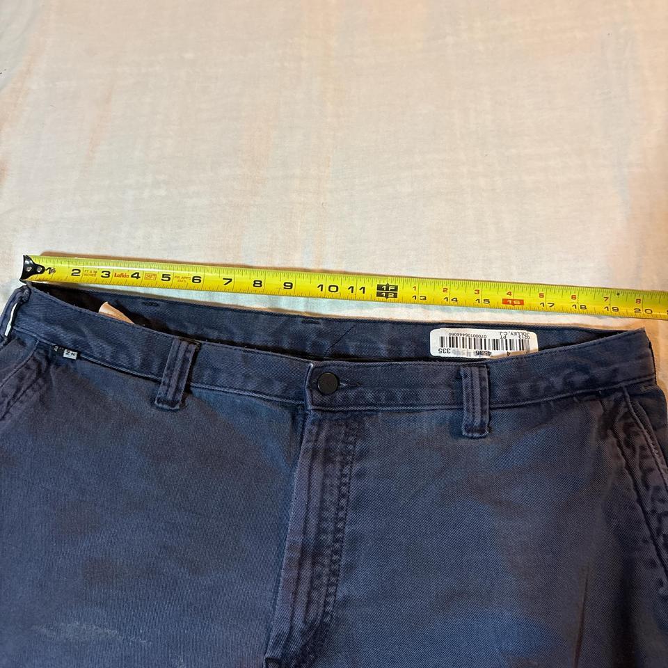 Distressed Carhartt Navy Blue Pants E756 8
