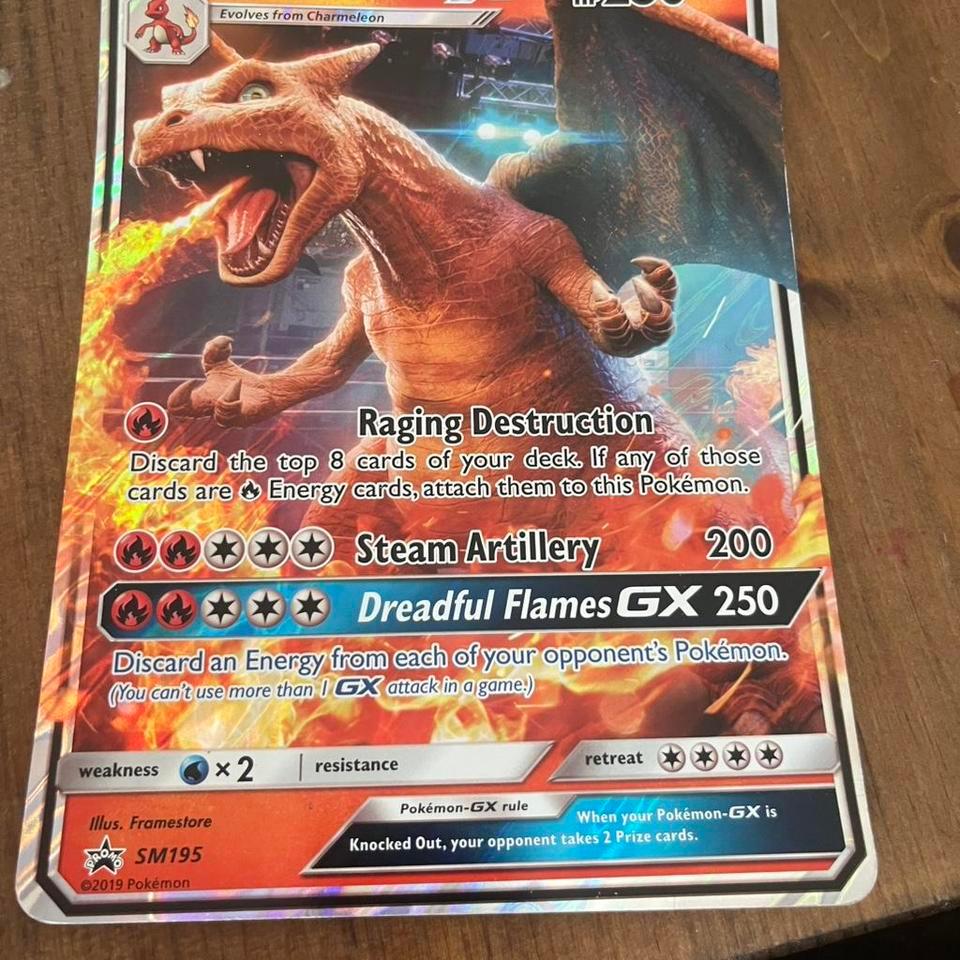 Charizard Gx Sm195 Pokemon Card 1cd3
