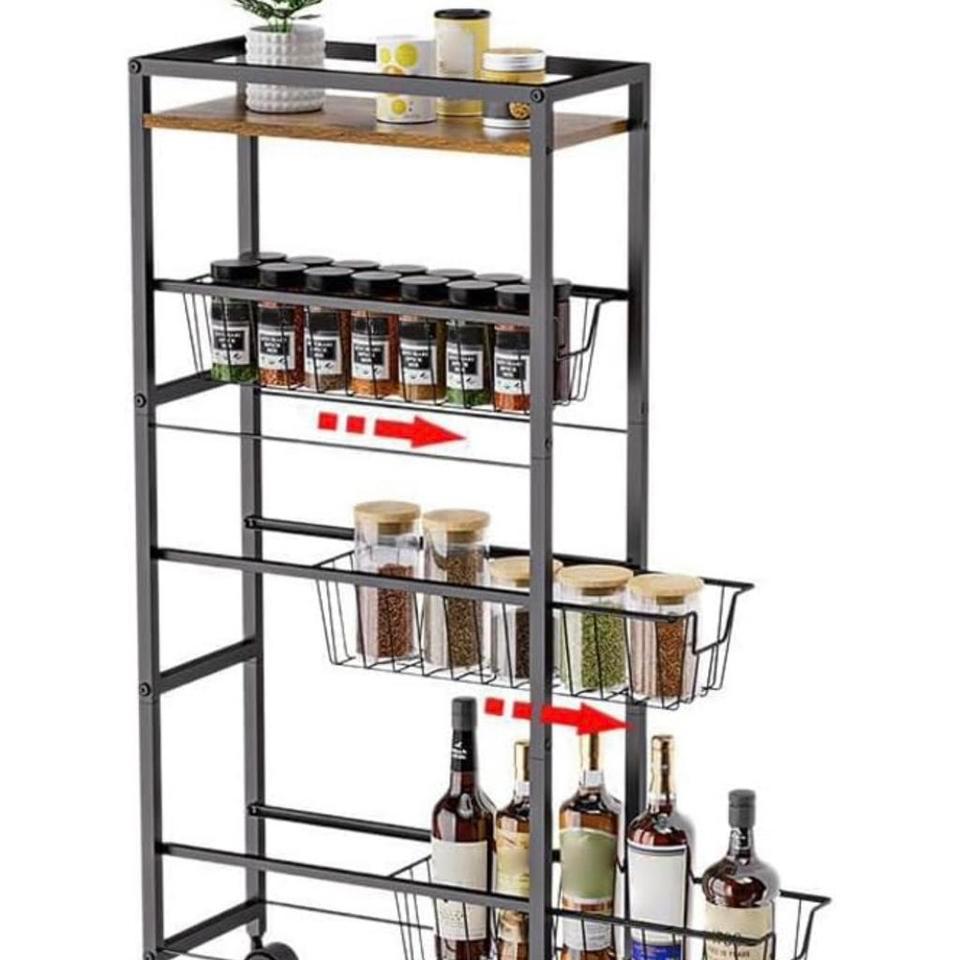 4 Tier Rolling Storage Cart 4595