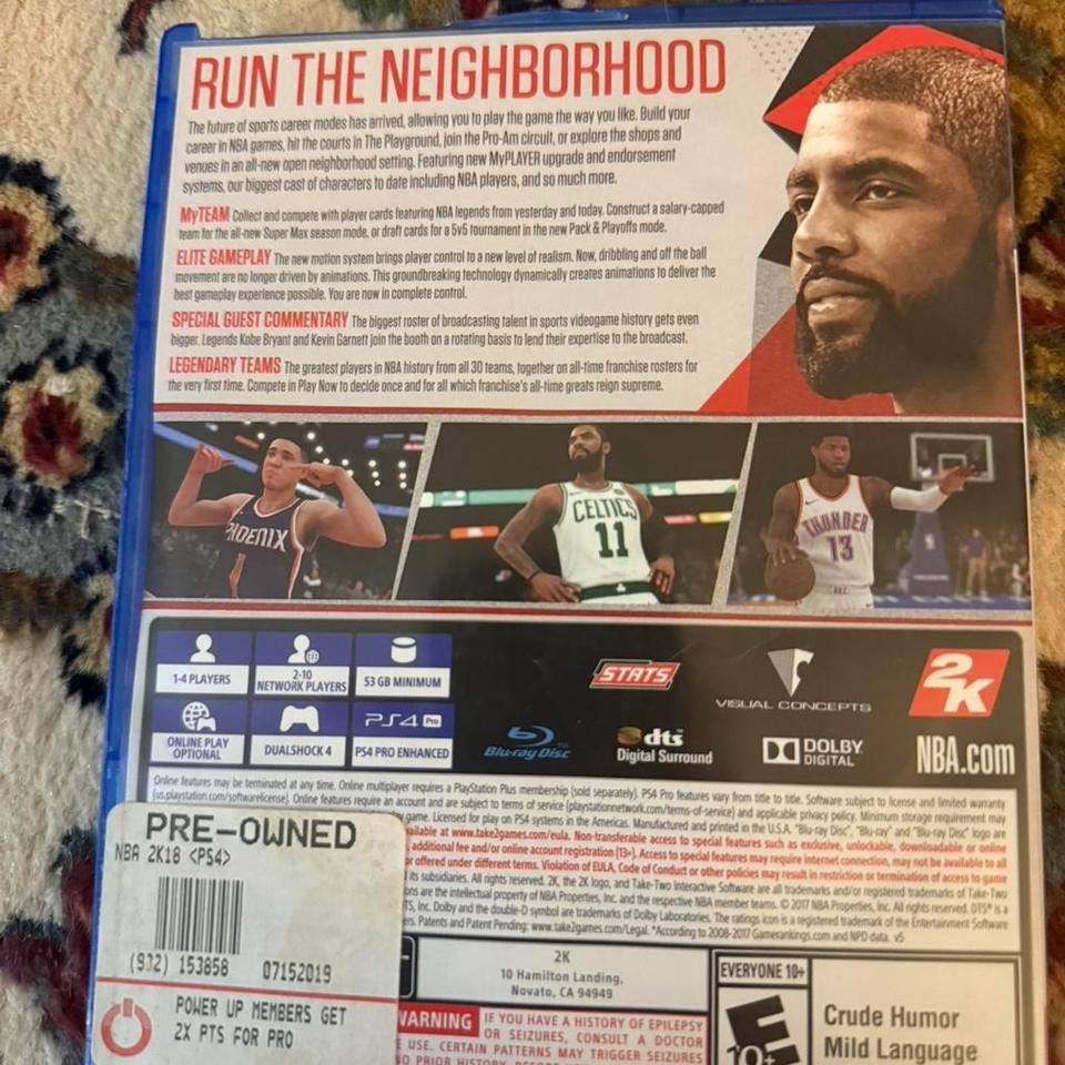 Nba 2k18 For Playstation 4nba2k18eavideo 4