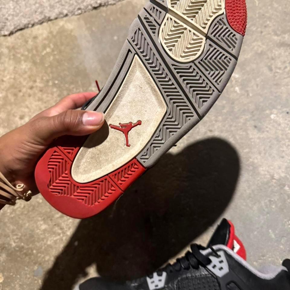 Jordan 4 Black Red Trainers 87fb 6