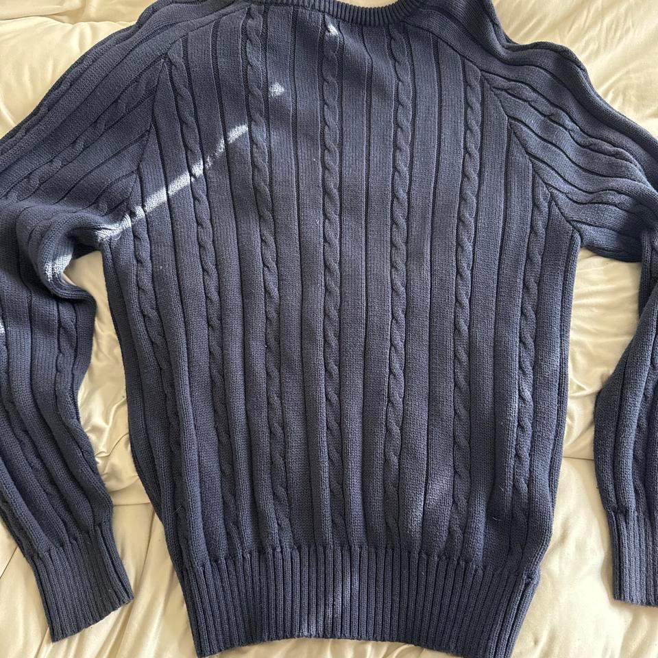 Navy Blue Brandy Cable Knit Cf50 3