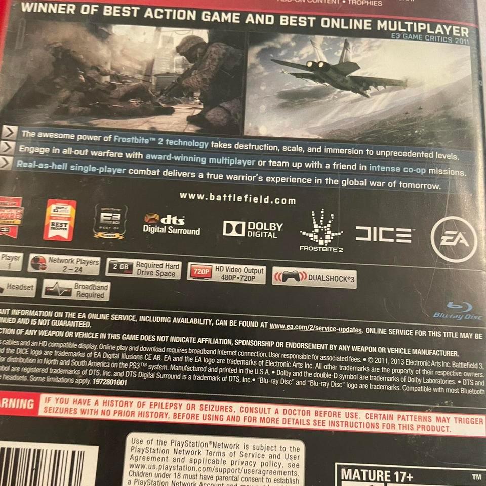 Battlefield 3 Greatest Hits Ps3 3617 7