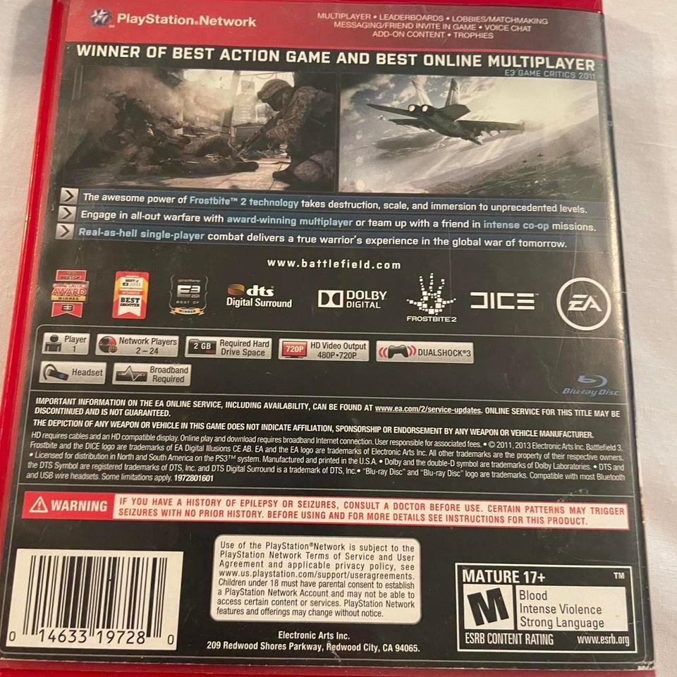 Battlefield 3 Greatest Hits Ps3 3617 6